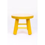 Banquinho de madeira Amarelo 